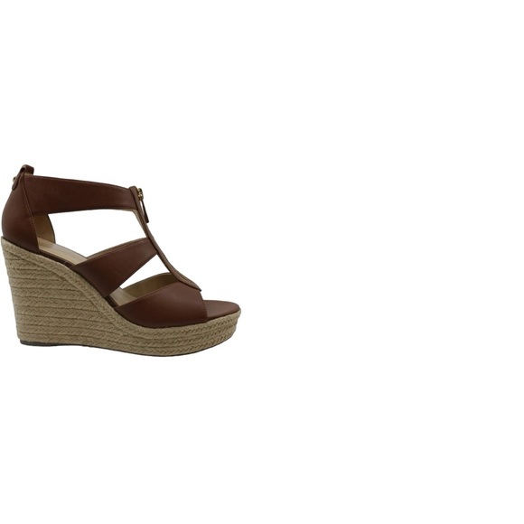 Michael Kors Damita Leather platform wedges sz 9.5 NWOT - Picture 4 of 14